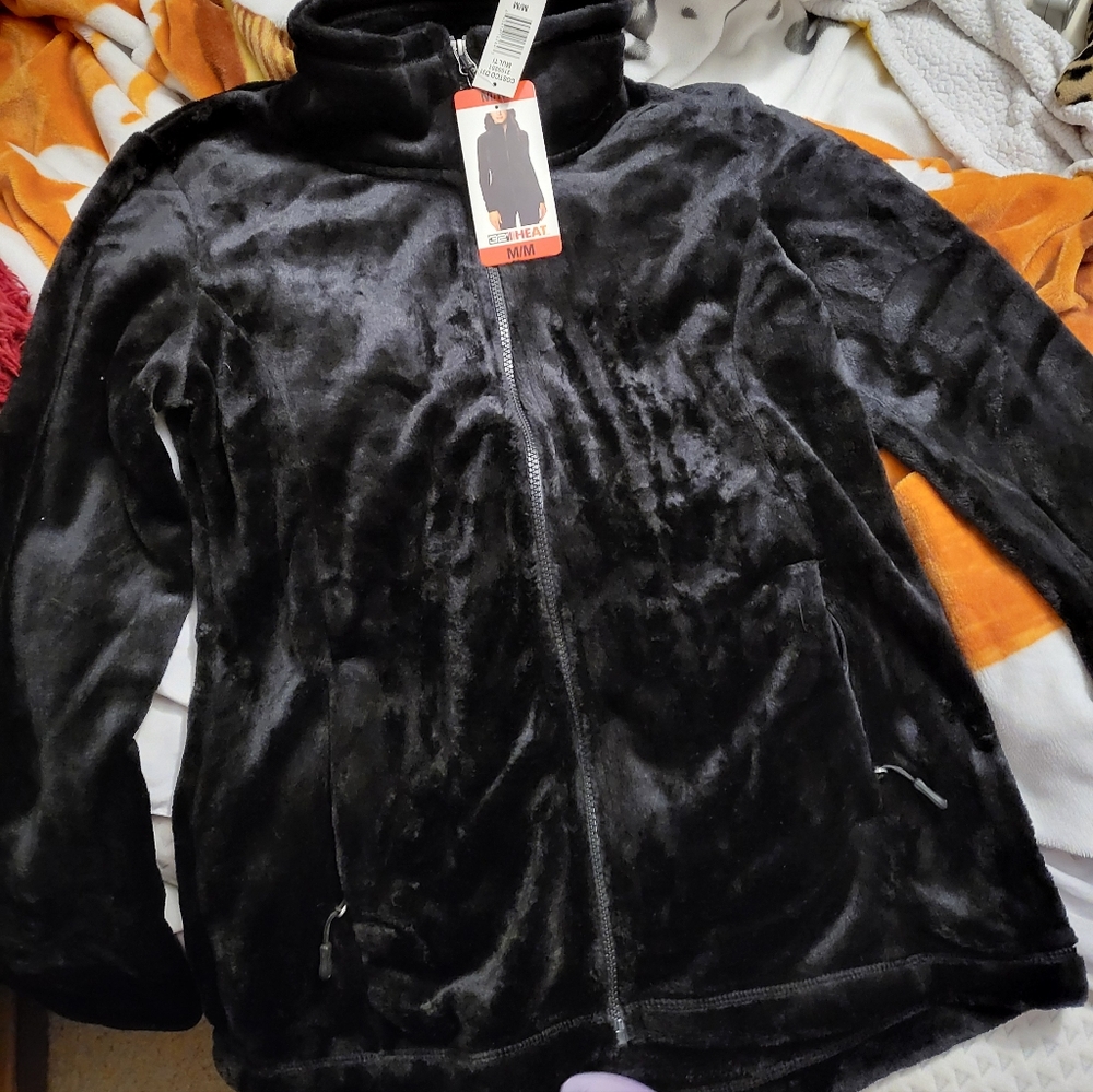 32 Degrees Black Teddy Jacket